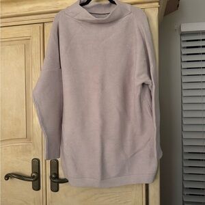 Relaxed Roll-Neck Women’s Sweater in darker beige